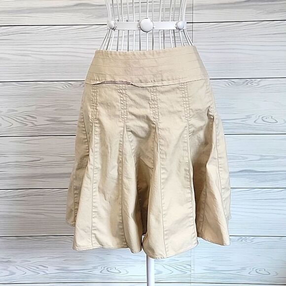 Guess khaki mini skirt in cotton Women's Size 26 - Picture 1 of 12